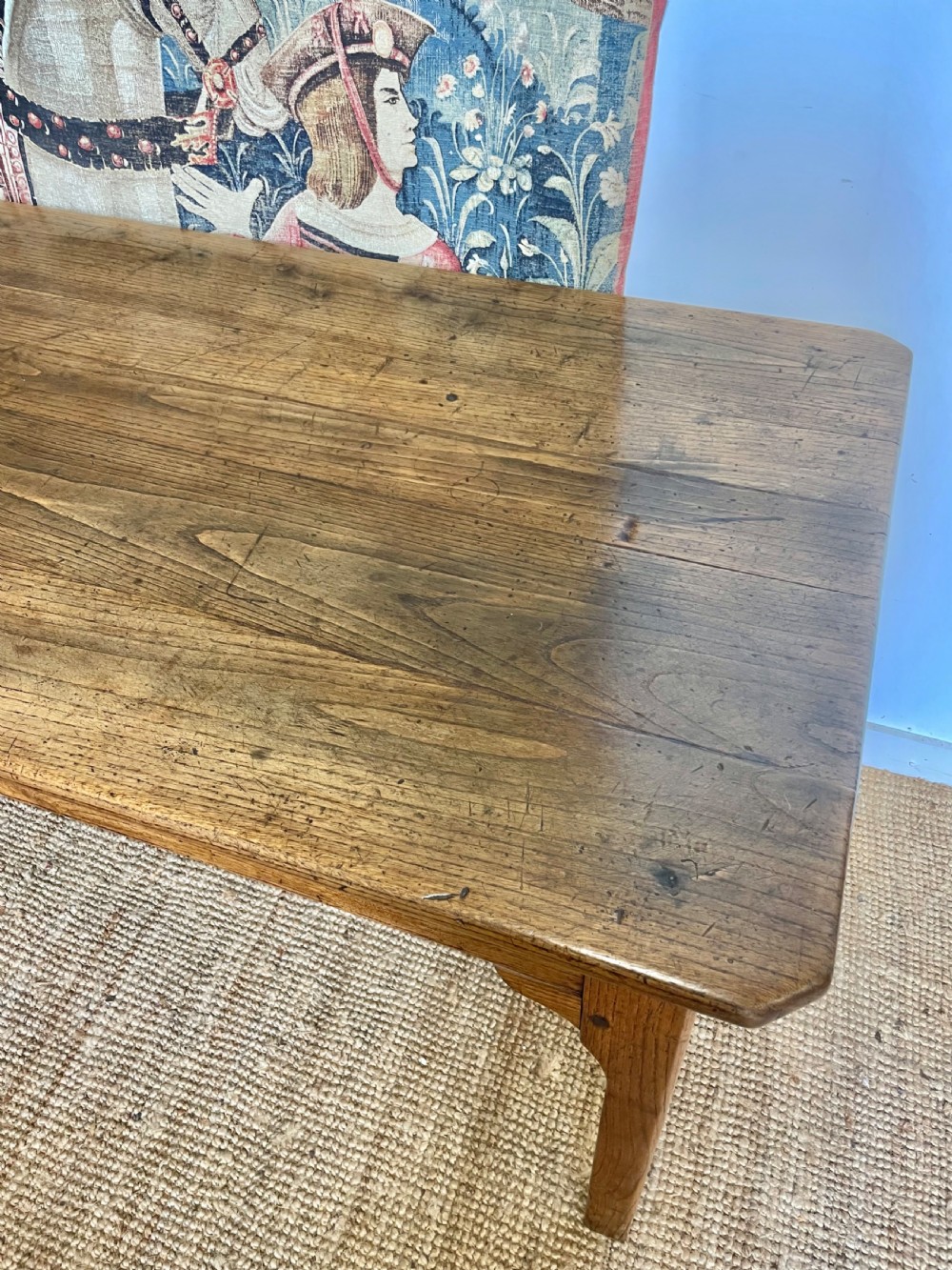 Large 3 meter chestnut farmhouse table  View VII