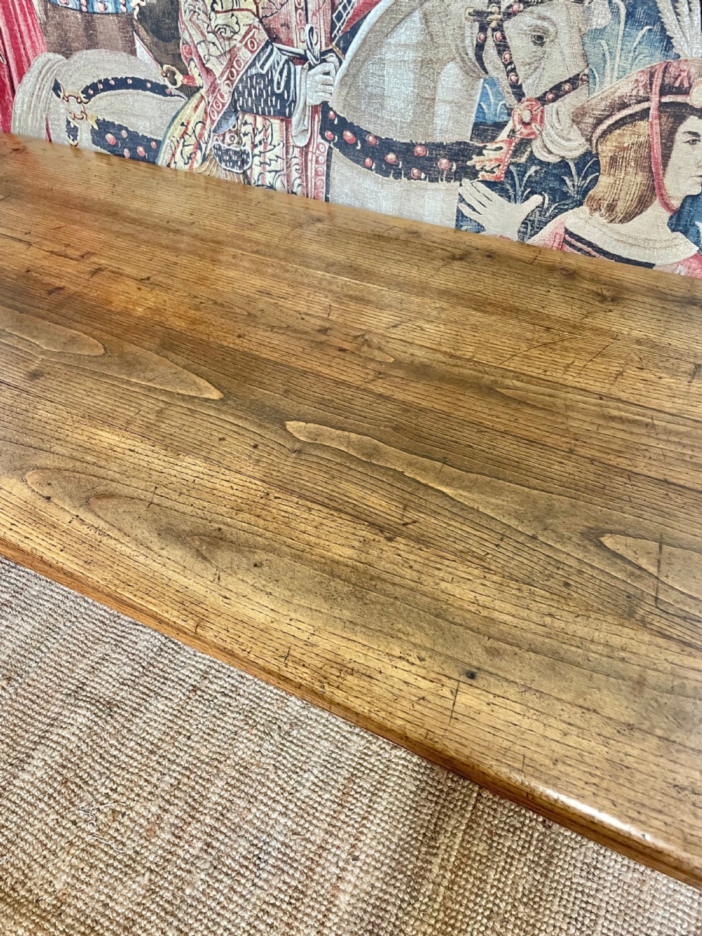 Large 3 meter chestnut farmhouse table  View VIII