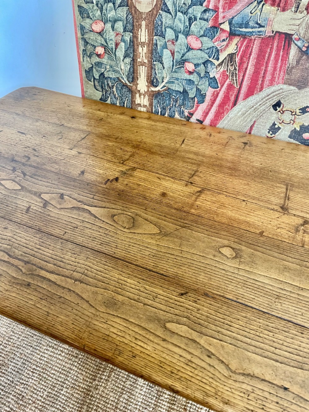 Large 3 meter chestnut farmhouse table  View X