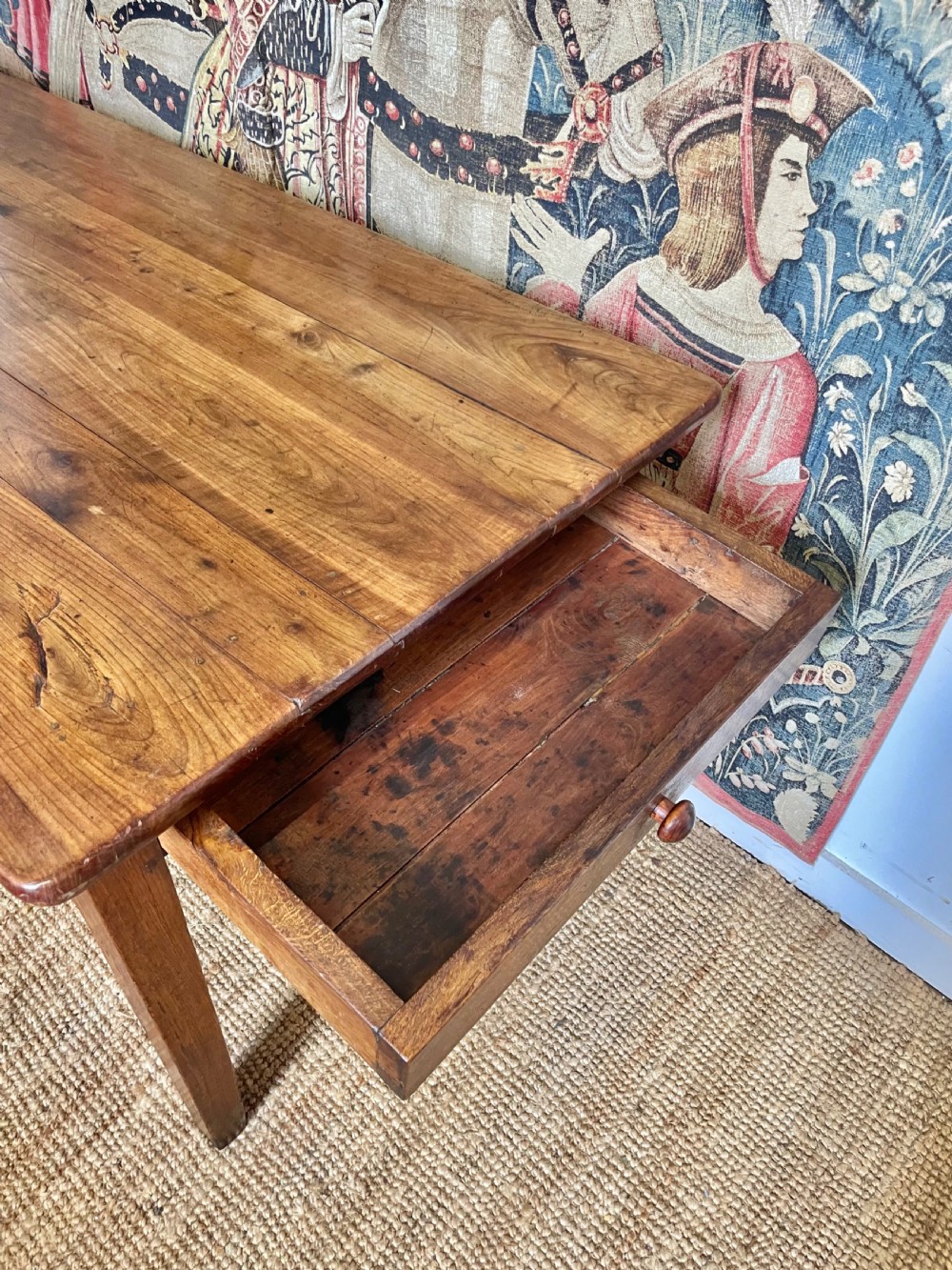 Neat sized 19th century Farmhouse table View III