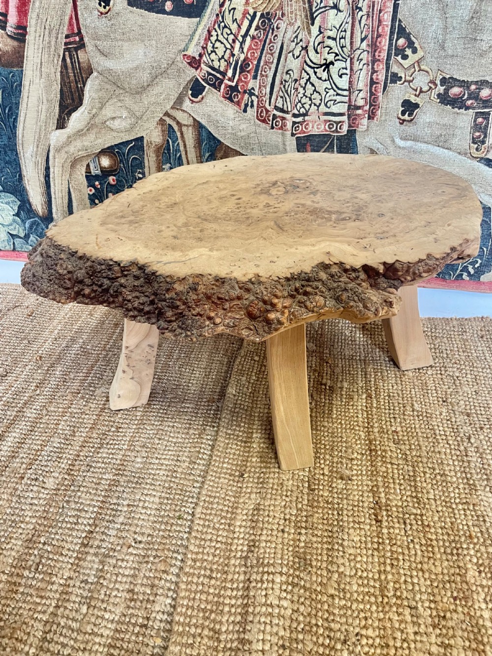 Scrubbed Burr Elm coffee table 
