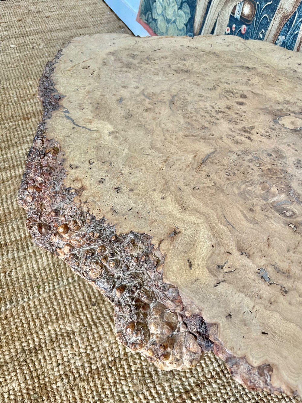 Scrubbed Burr Elm coffee table  View IV
