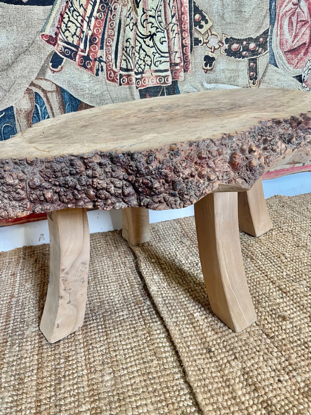 Scrubbed Burr Elm coffee table  View VI