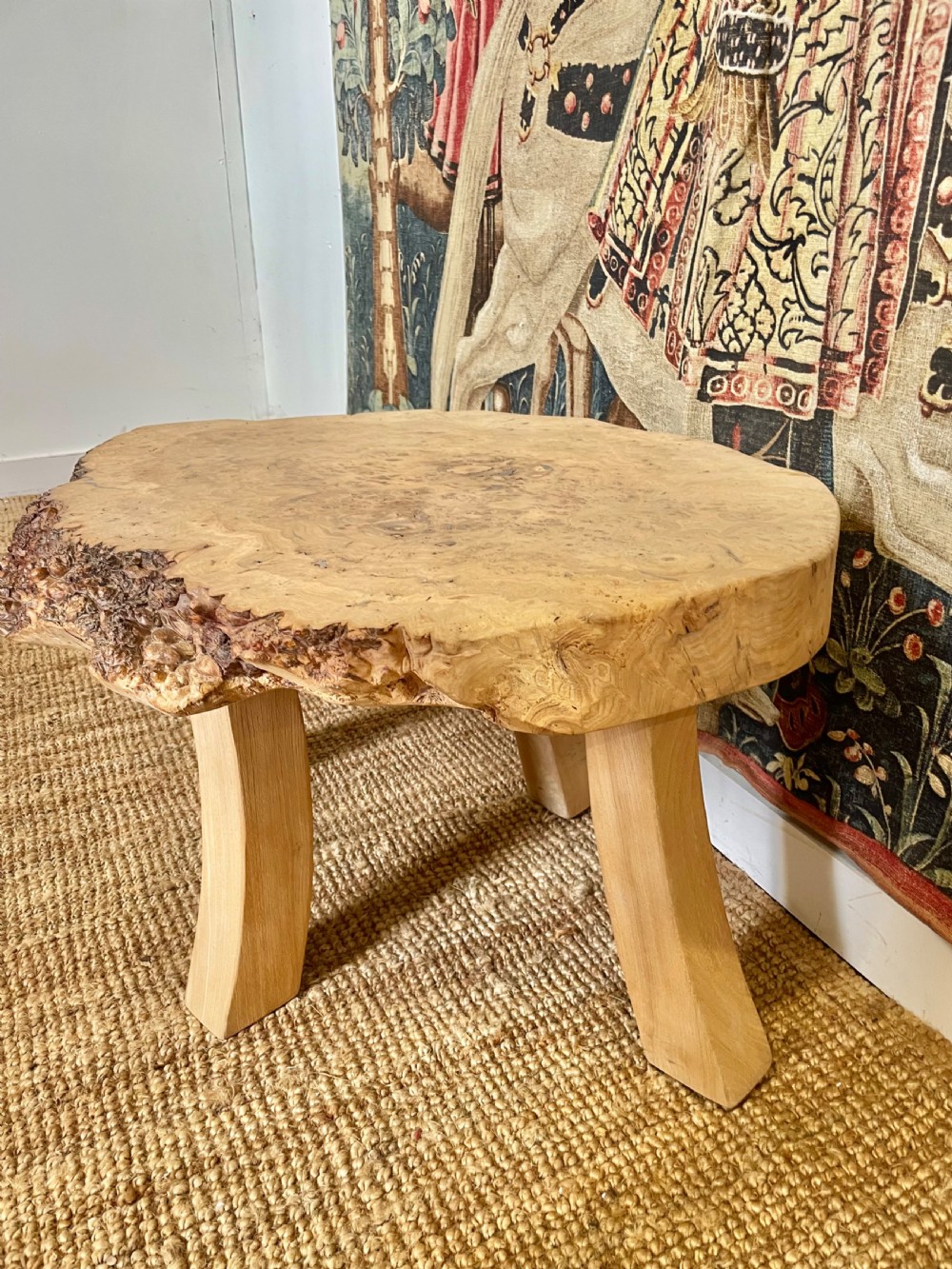 Scrubbed Burr Elm coffee table  View VII