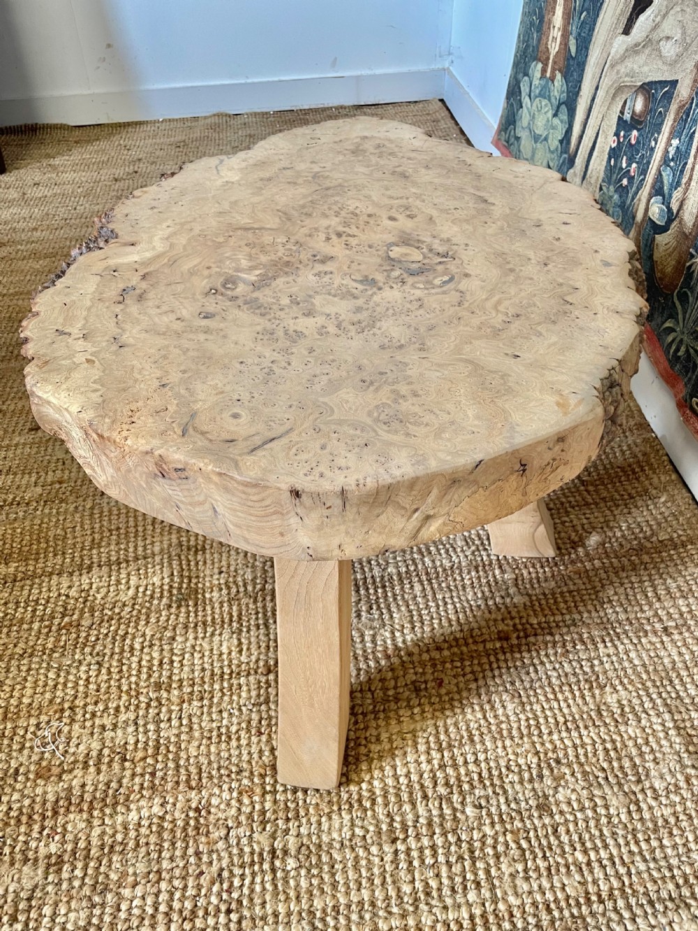 Scrubbed Burr Elm coffee table  View VIII