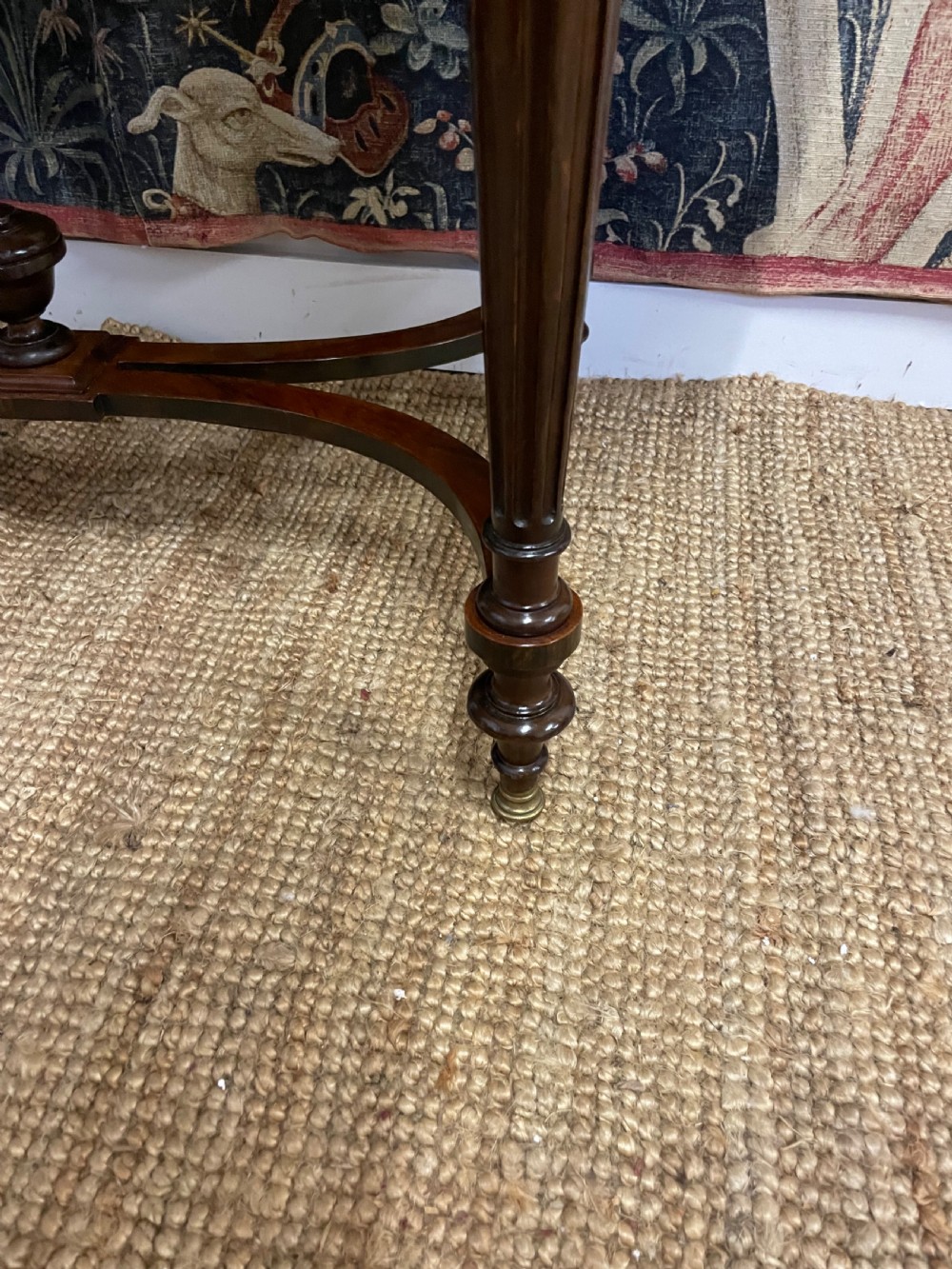 Napoleon III rosewood and inlaid sofa table  View XI