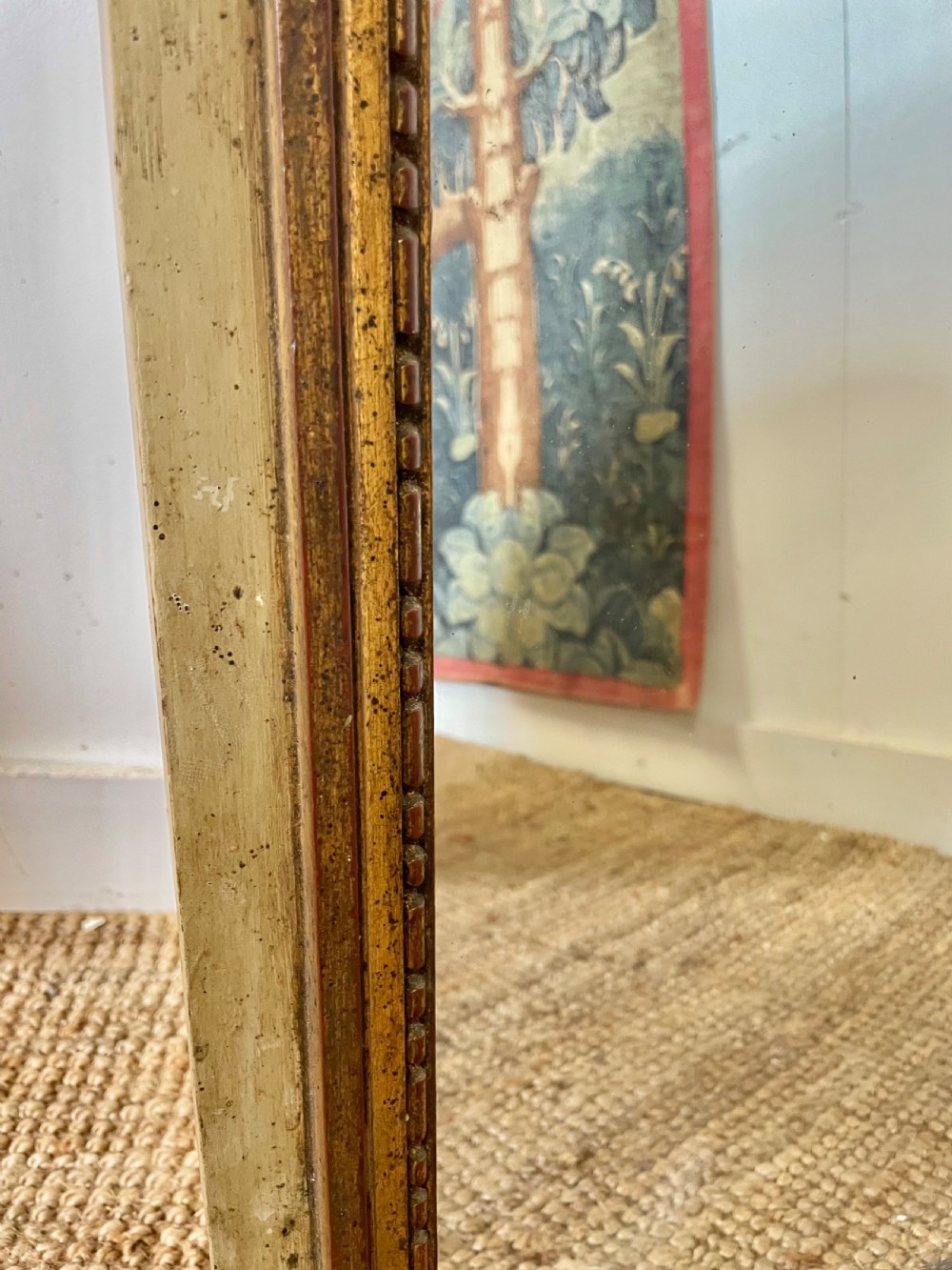 Decorative French gilt and painted mirror View VII