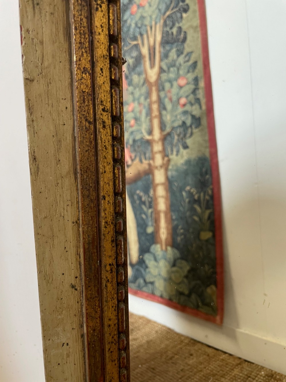 Decorative French gilt and painted mirror View VIII