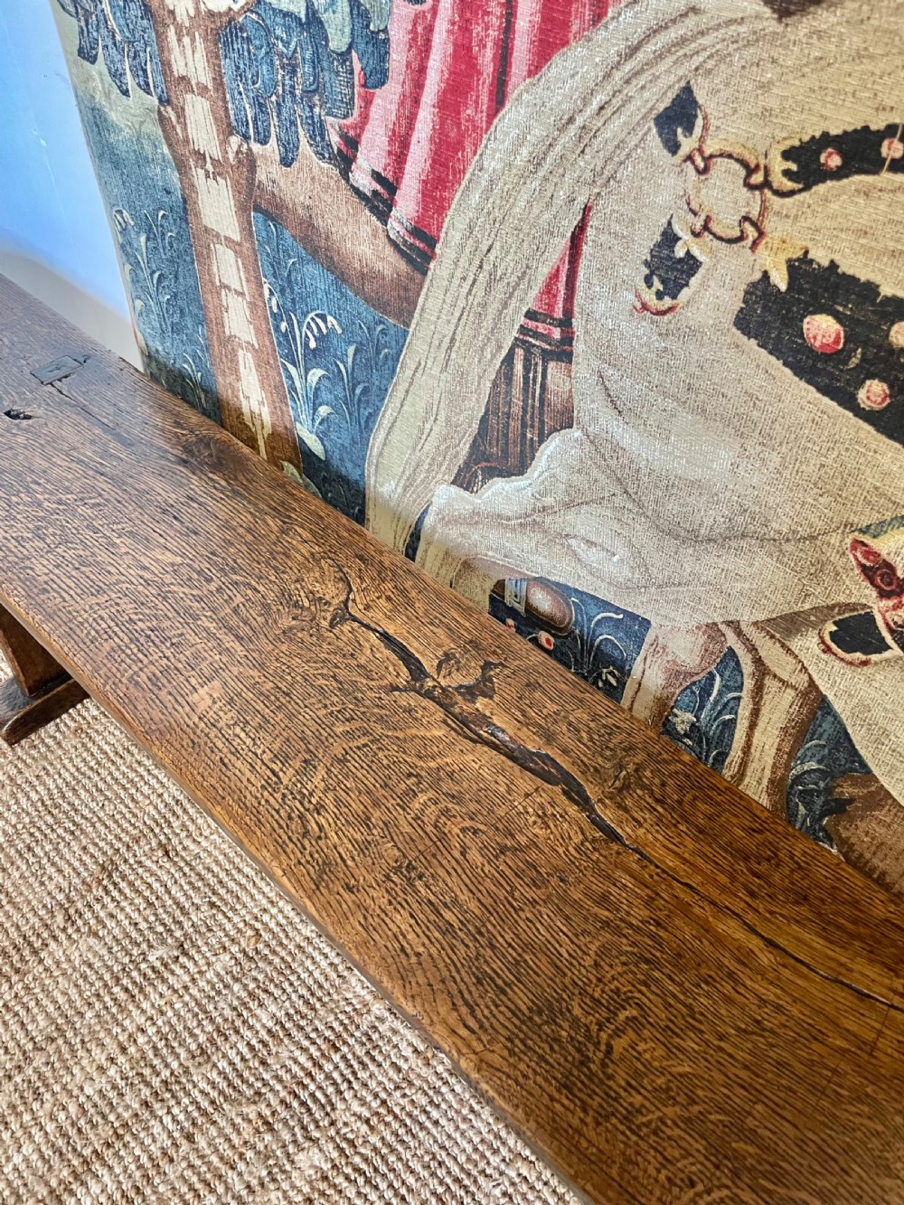 Large oak Bench 2.98 meters  View III