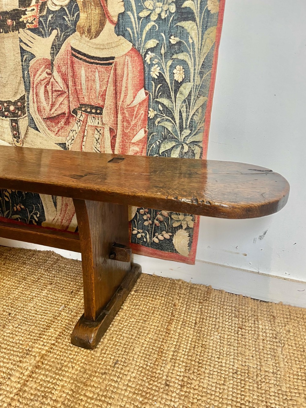 Large oak Bench 2.98 meters  View VII