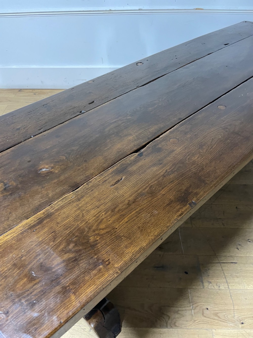 19th century oak refectory table / farmhouse table  View IV