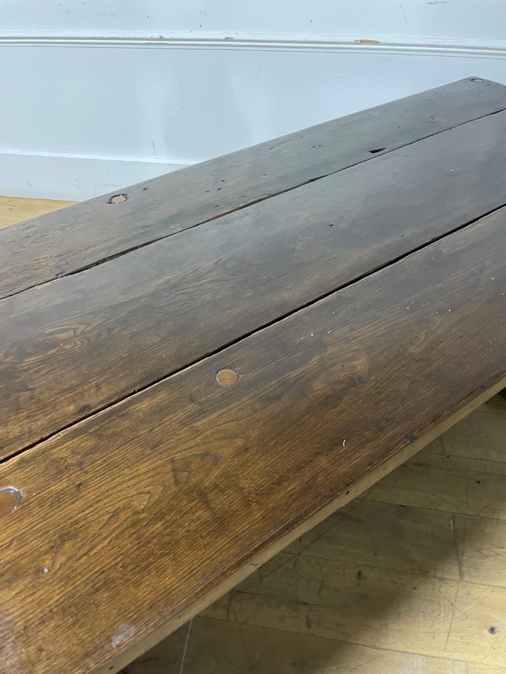 19th century oak refectory table / farmhouse table  View V