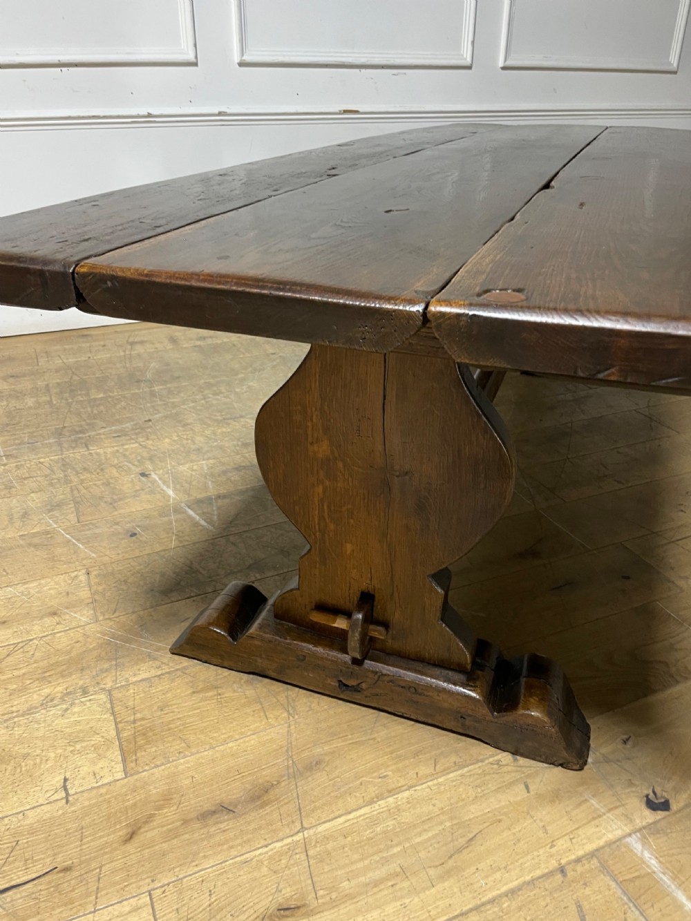19th century oak refectory table / farmhouse table  View IX