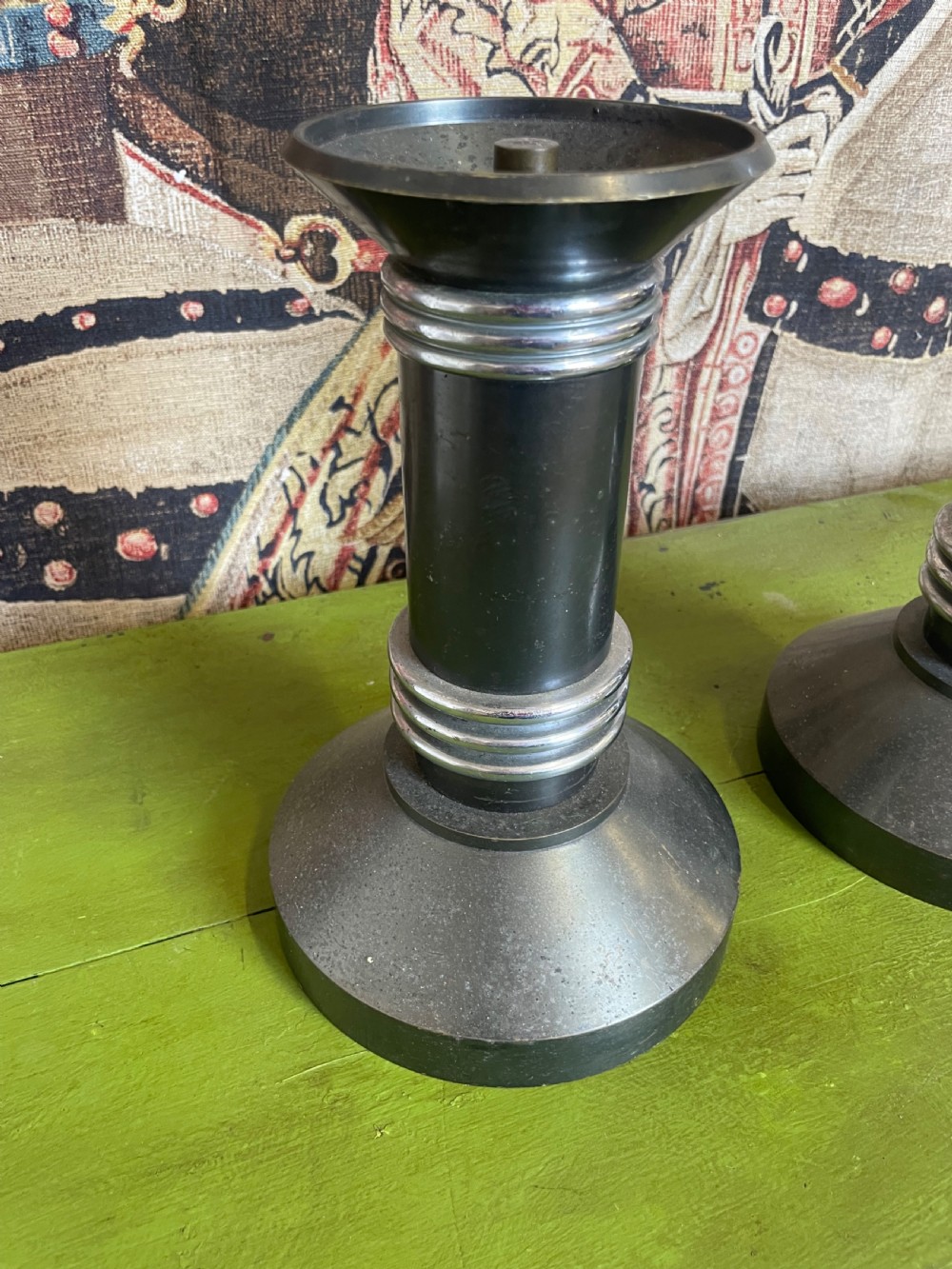 Pair of Art Deco Candlesticks  View III