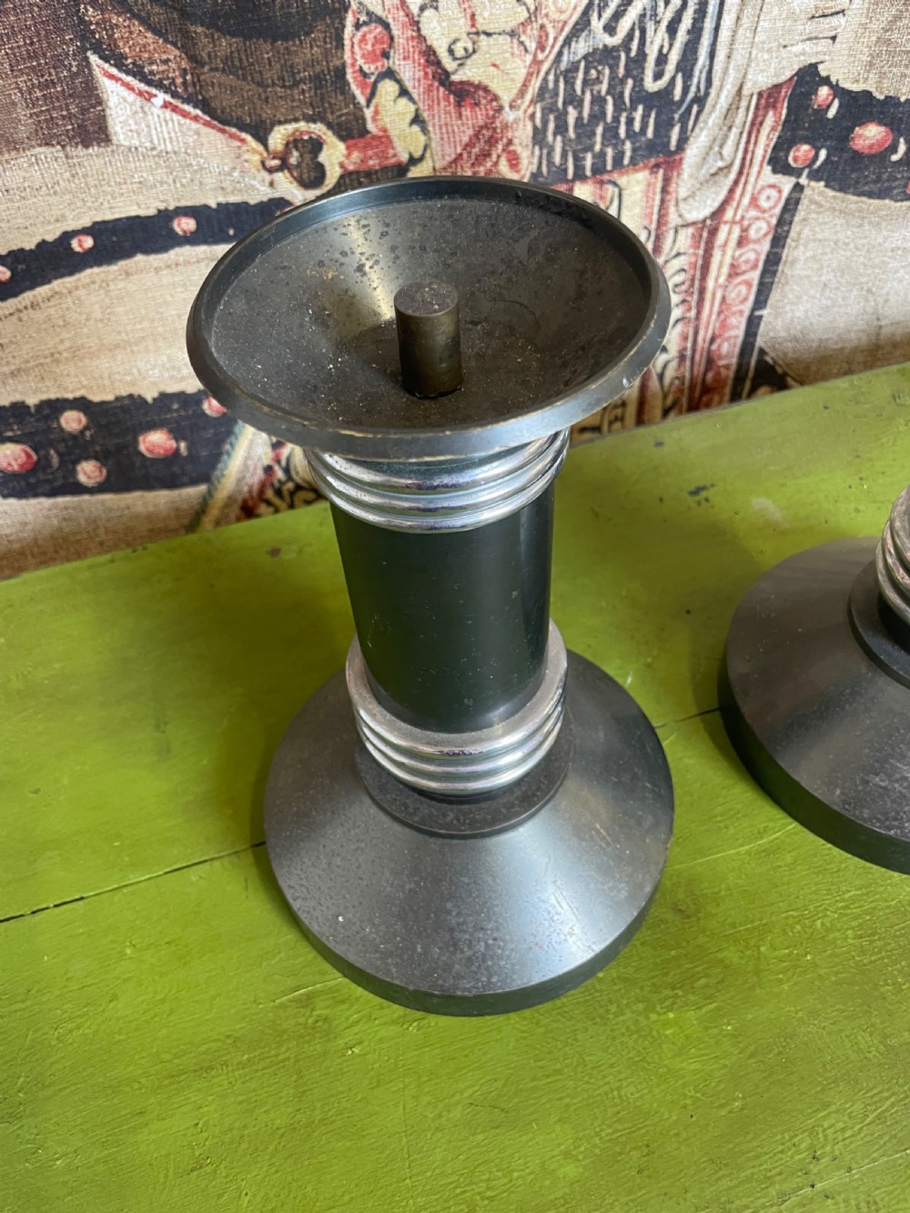 Pair of Art Deco Candlesticks  View IV