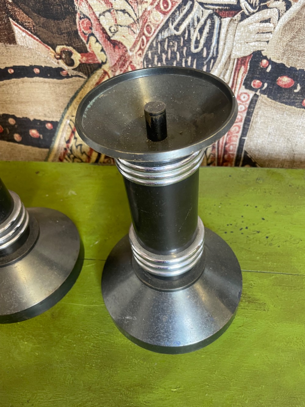 Pair of Art Deco Candlesticks  View V