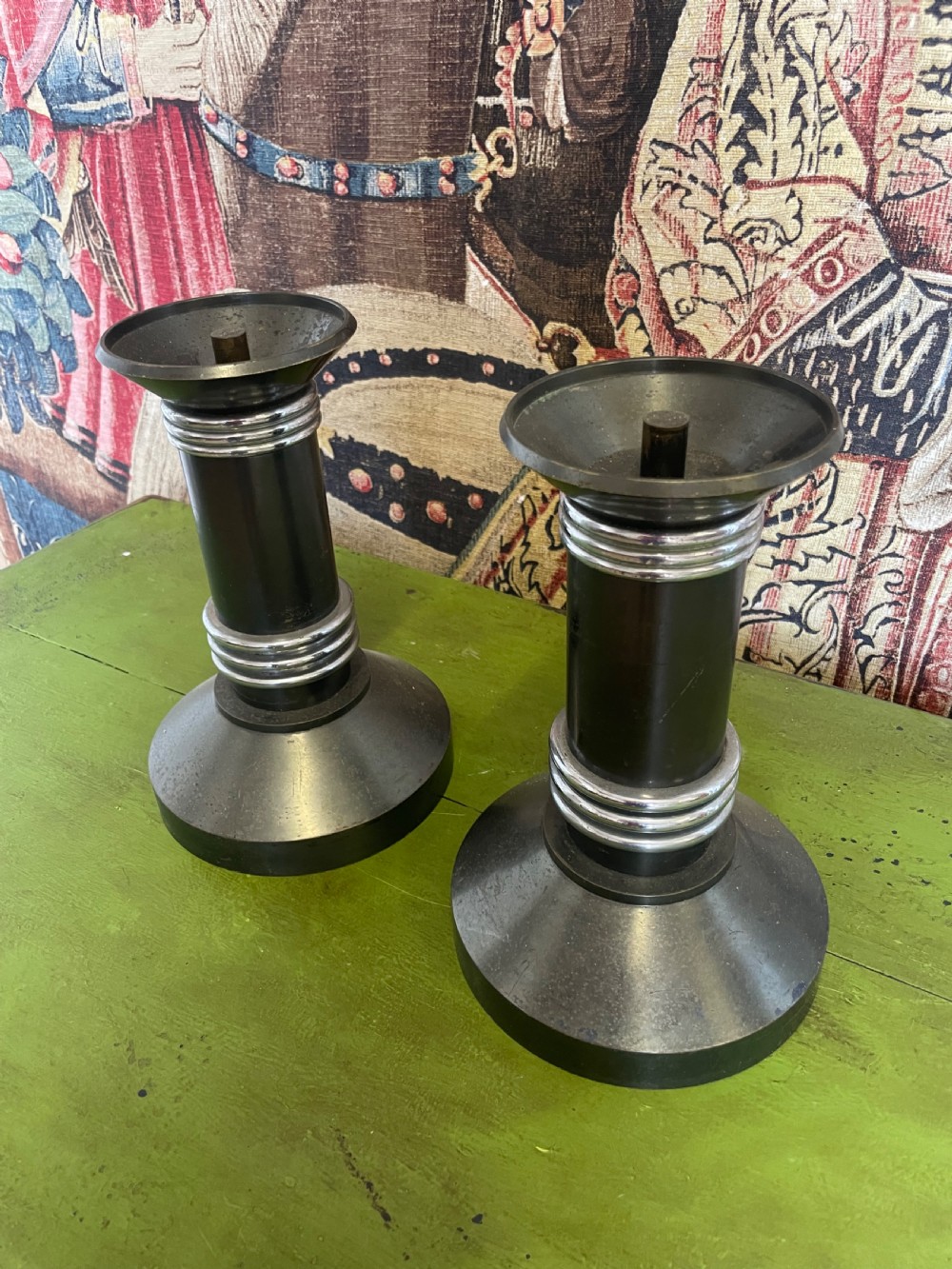 Pair of Art Deco Candlesticks  View VI