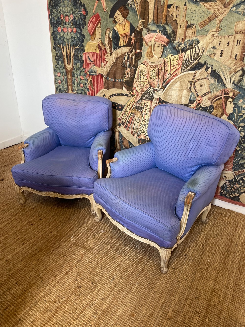 Pair of French armchairs 