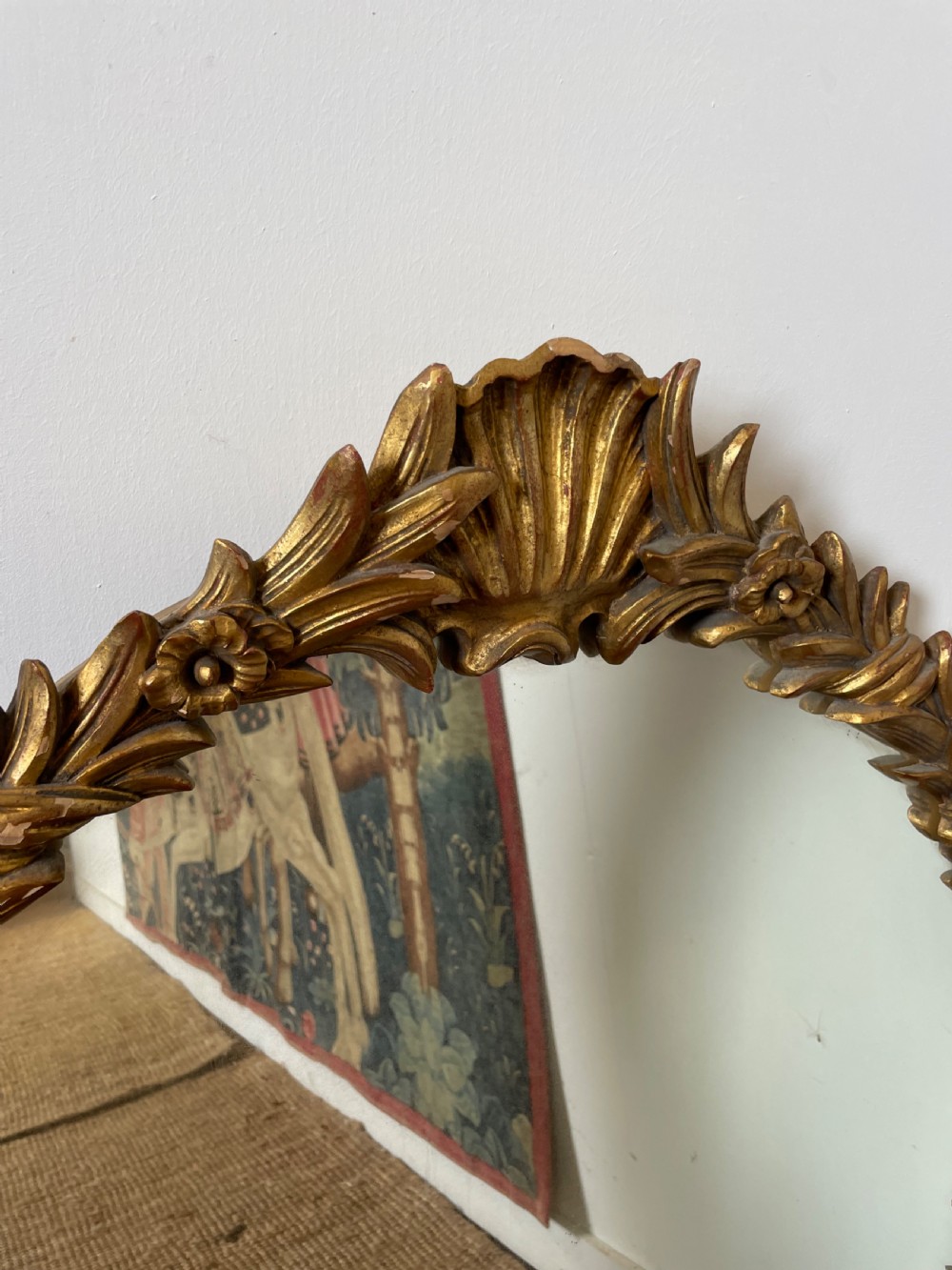 1930’s Italian carved wood mirror  View II