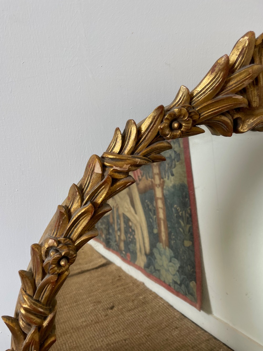 1930’s Italian carved wood mirror  View III