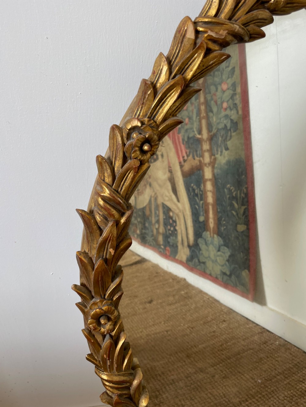 1930’s Italian carved wood mirror  View IV