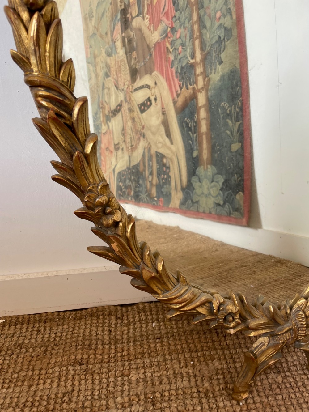 1930’s Italian carved wood mirror  View VI