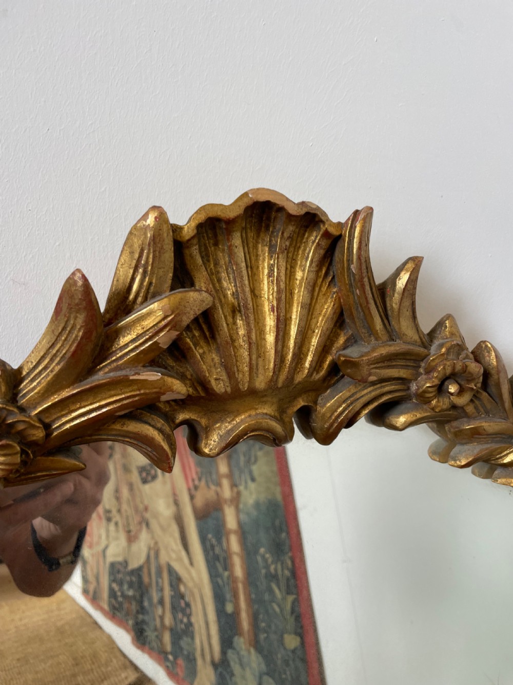 1930’s Italian carved wood mirror  View XI