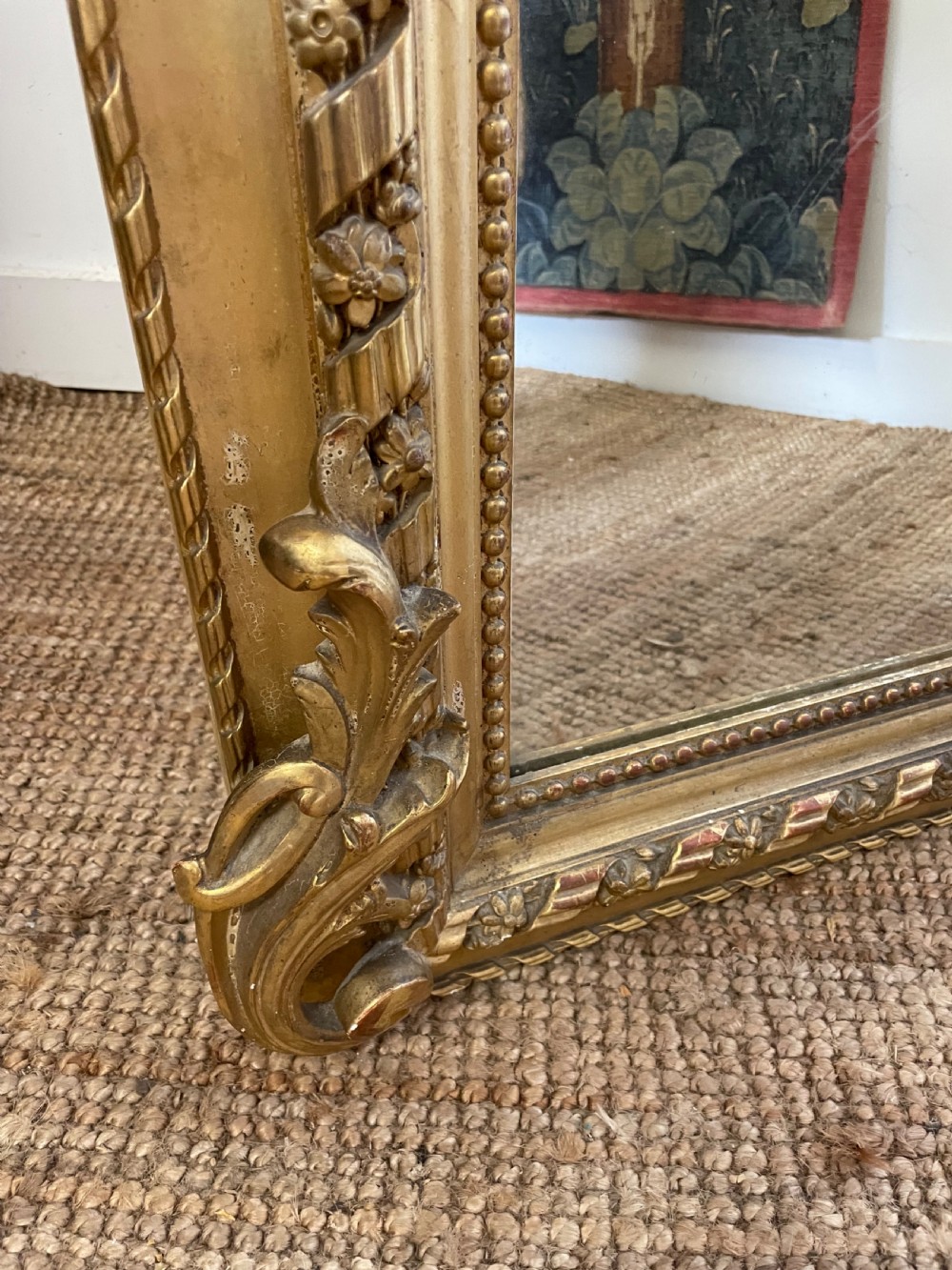 Large 19th century gilded over mantle shell motif   View VII