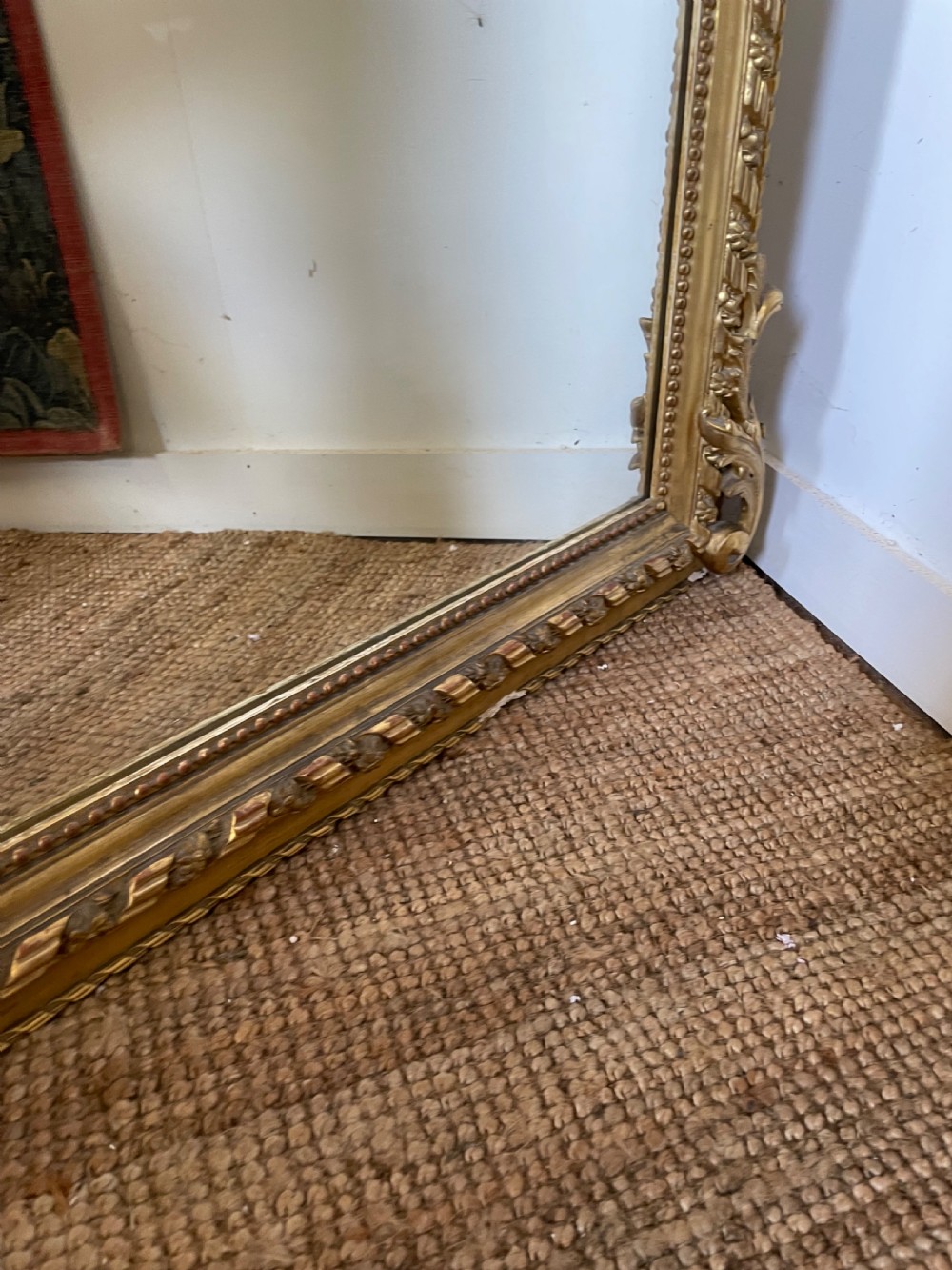 Large 19th century gilded over mantle shell motif   View IX