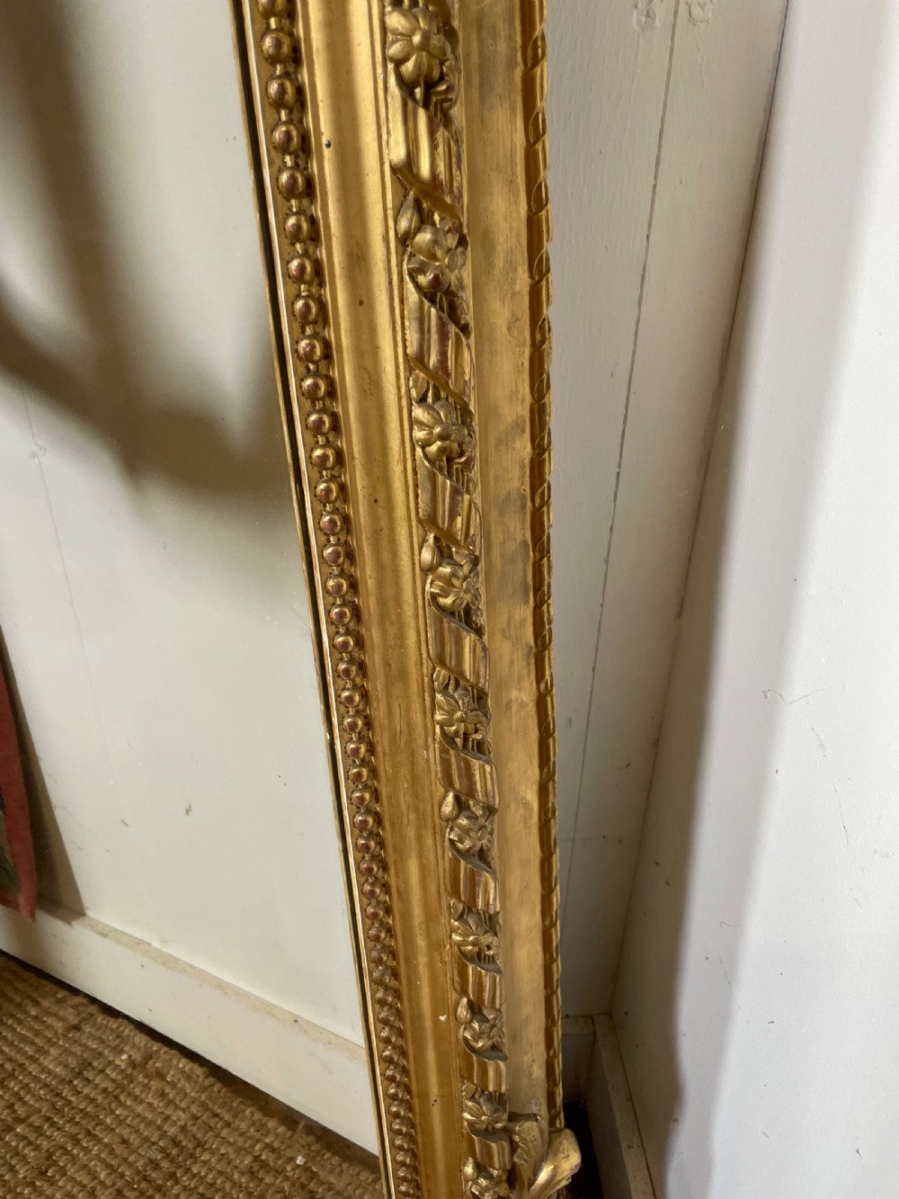 Large 19th century gilded over mantle shell motif   View XI