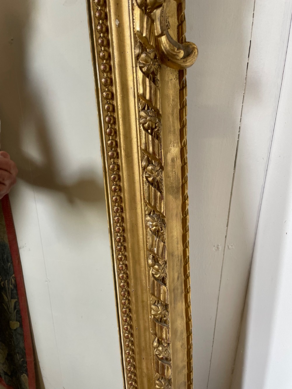 Large 19th century gilded over mantle shell motif   View XII