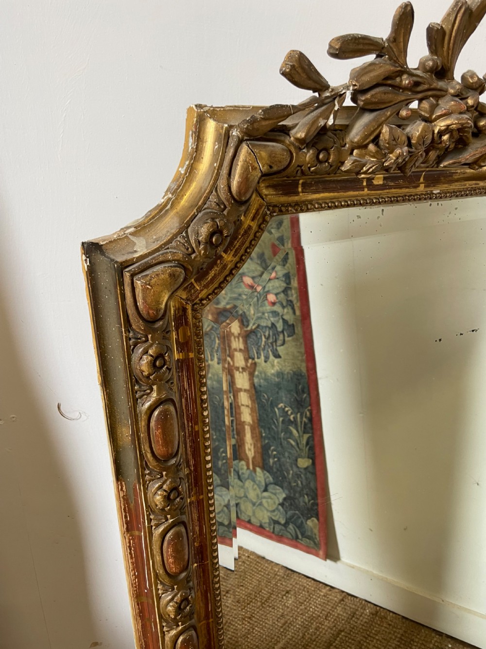 Decorative 19th century gilded over mantle  View IV