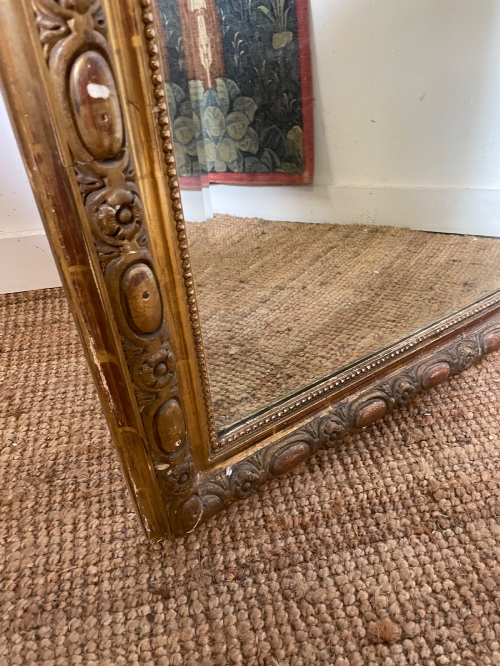 Decorative 19th century gilded over mantle  View VI