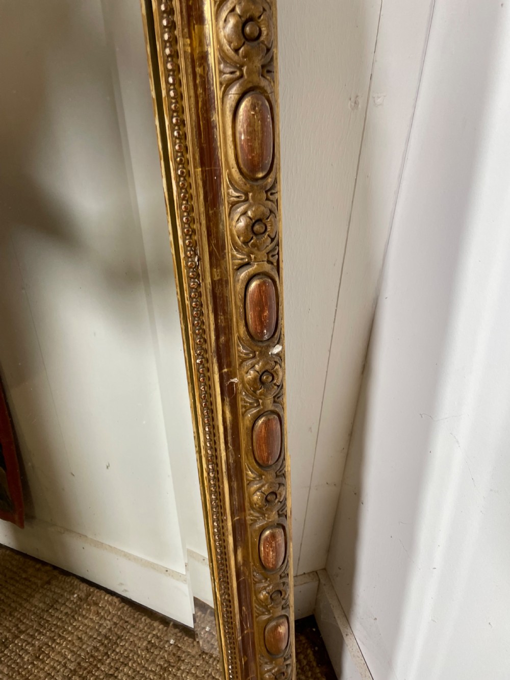 Decorative 19th century gilded over mantle  View IX