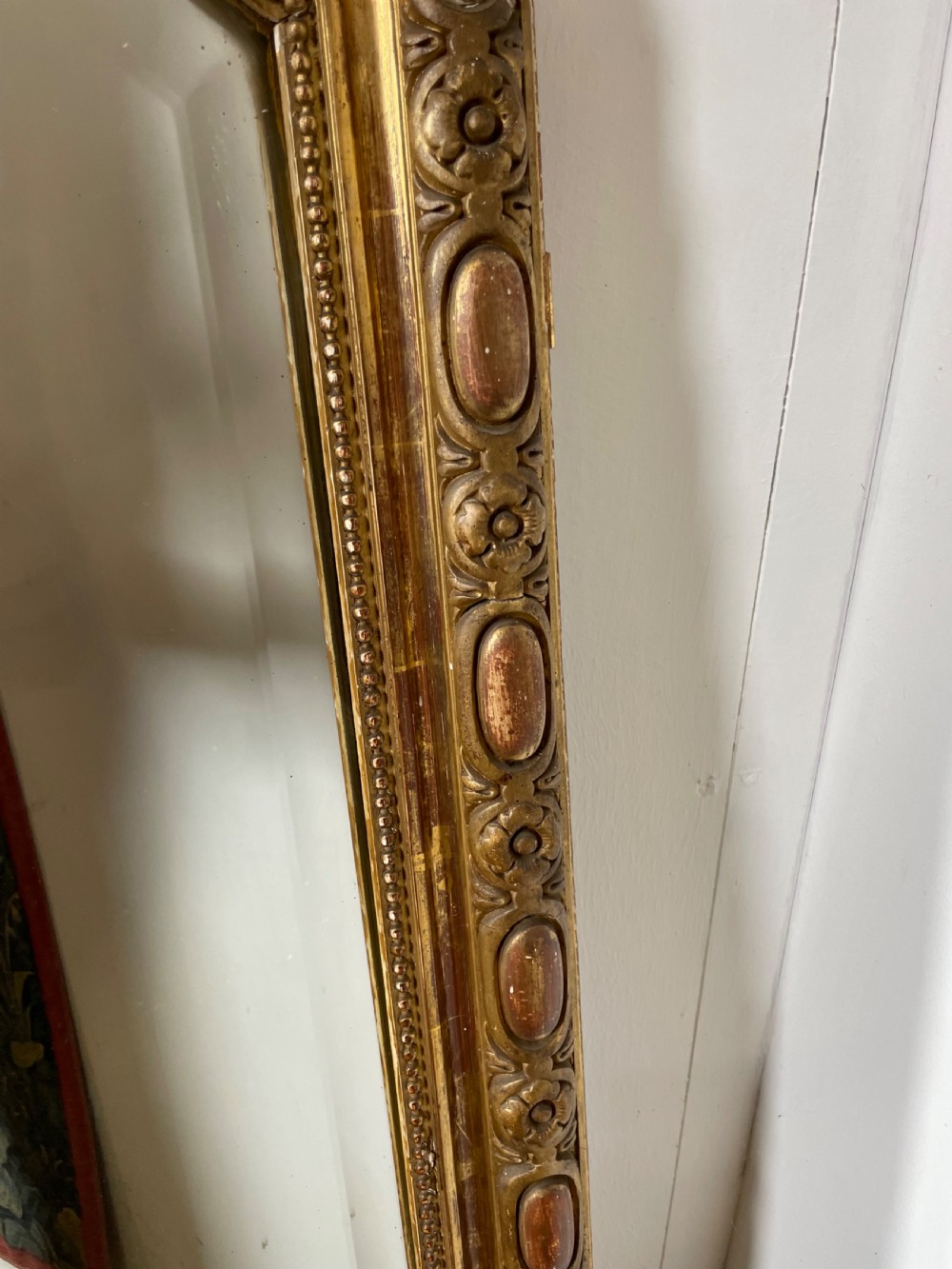 Decorative 19th century gilded over mantle  View X