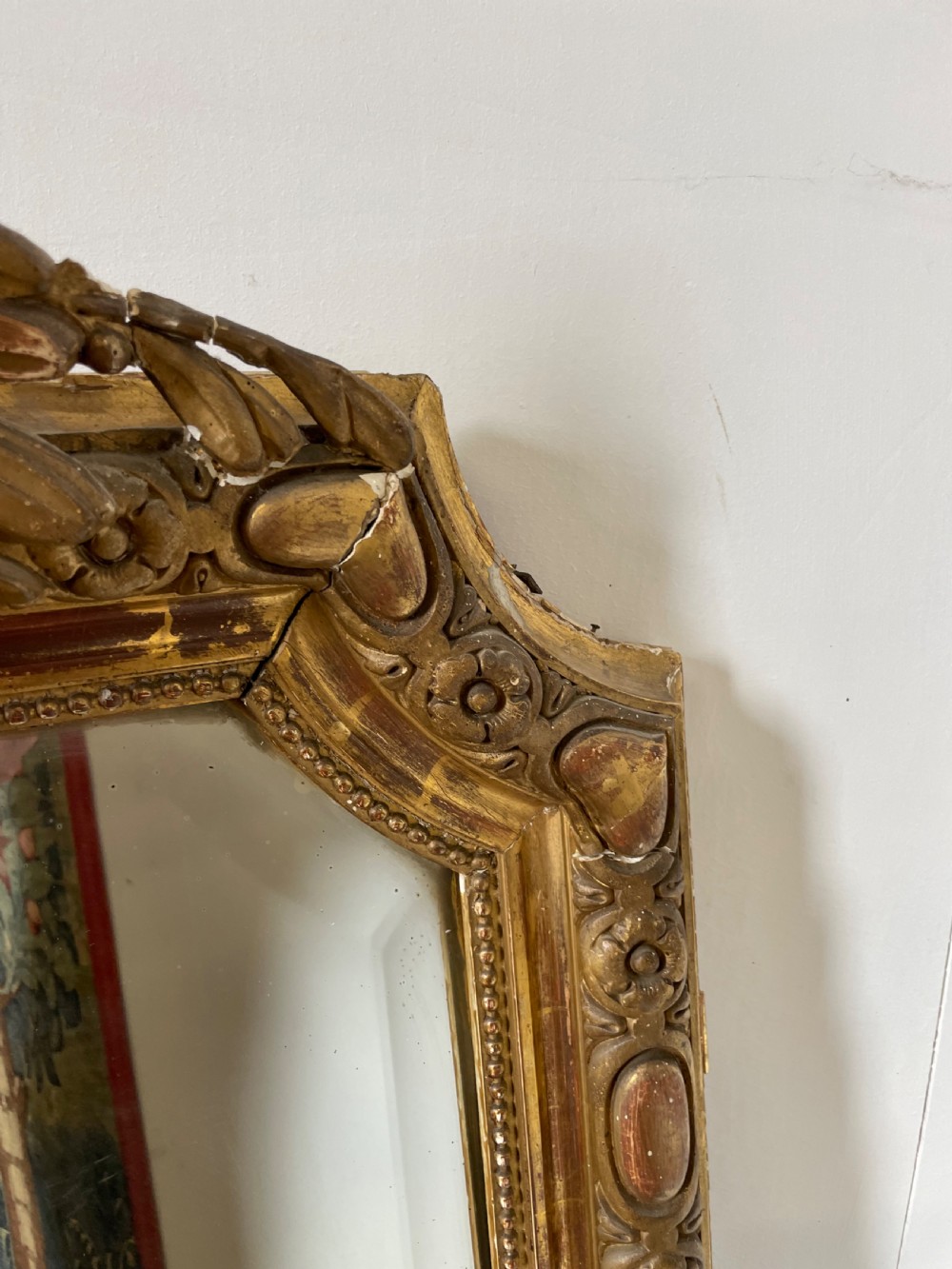 Decorative 19th century gilded over mantle  View XI