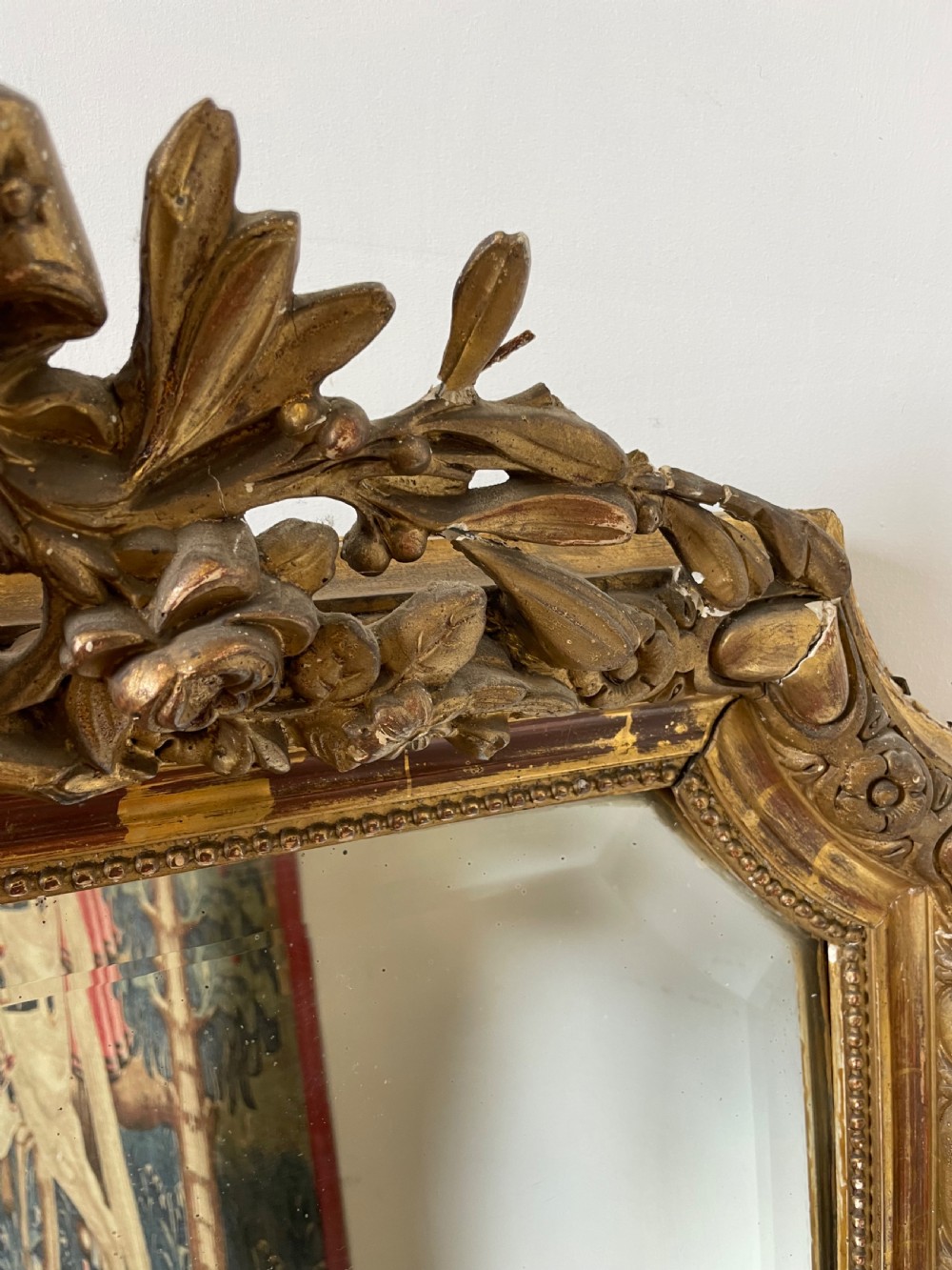 Decorative 19th century gilded over mantle  View XII