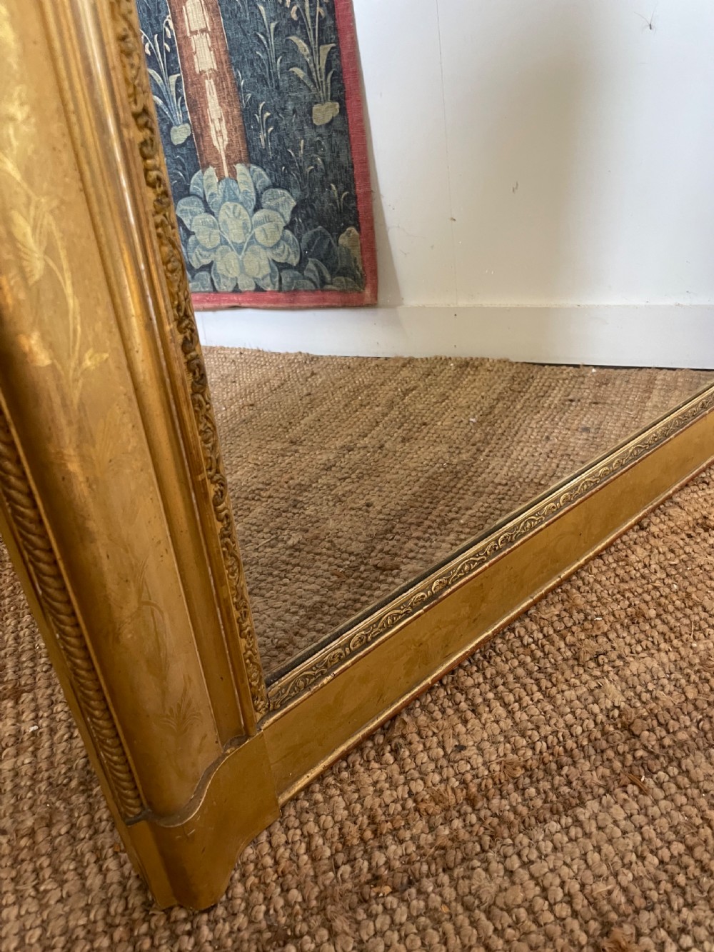 Lovely 19th century arched topped gilded over mantle  View VII