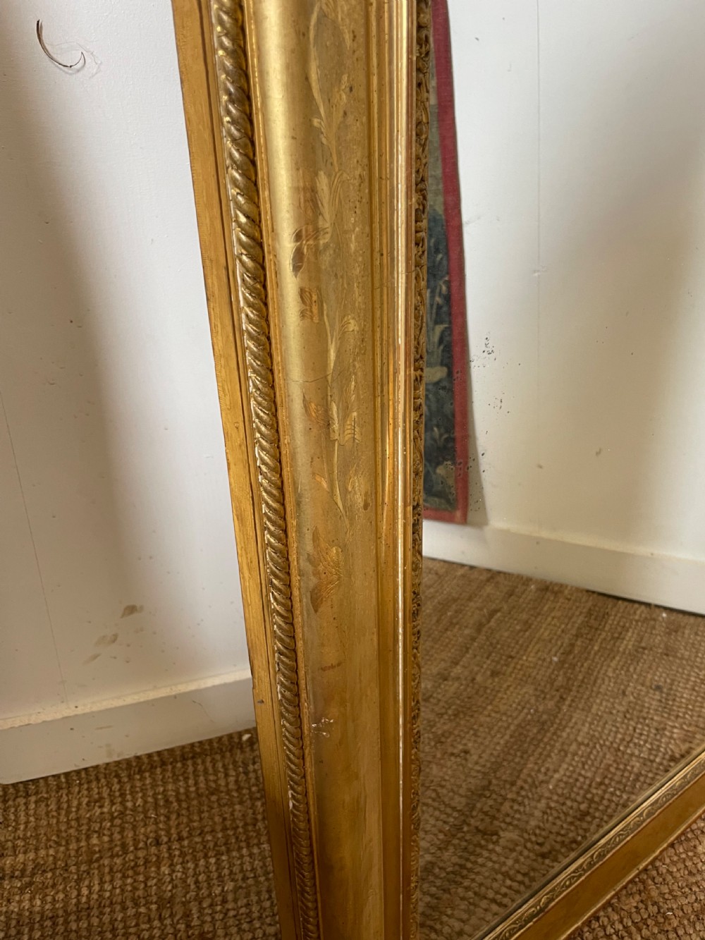 Lovely 19th century arched topped gilded over mantle  View VIII