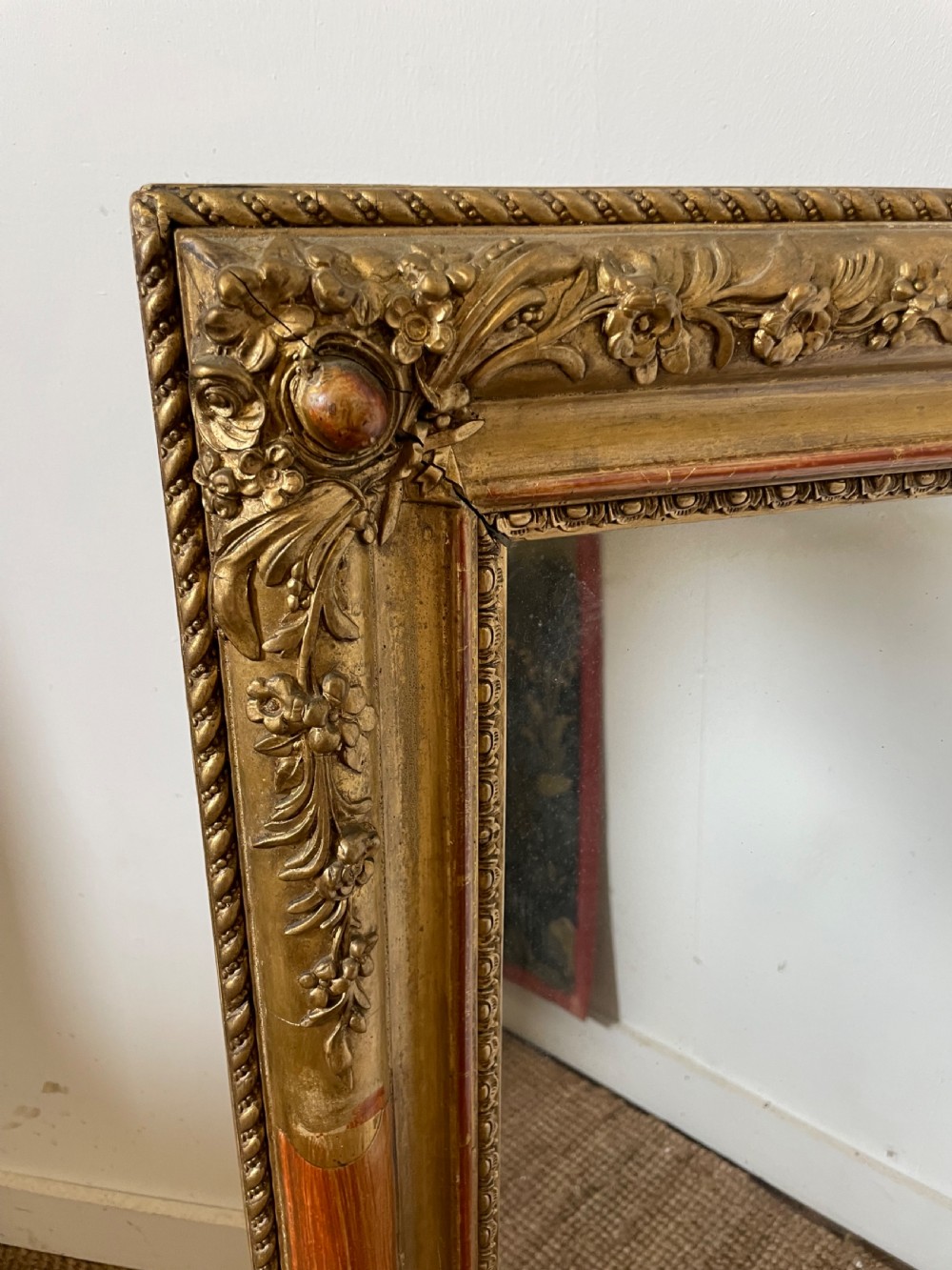 Pretty 19th century gilded mirror  View II