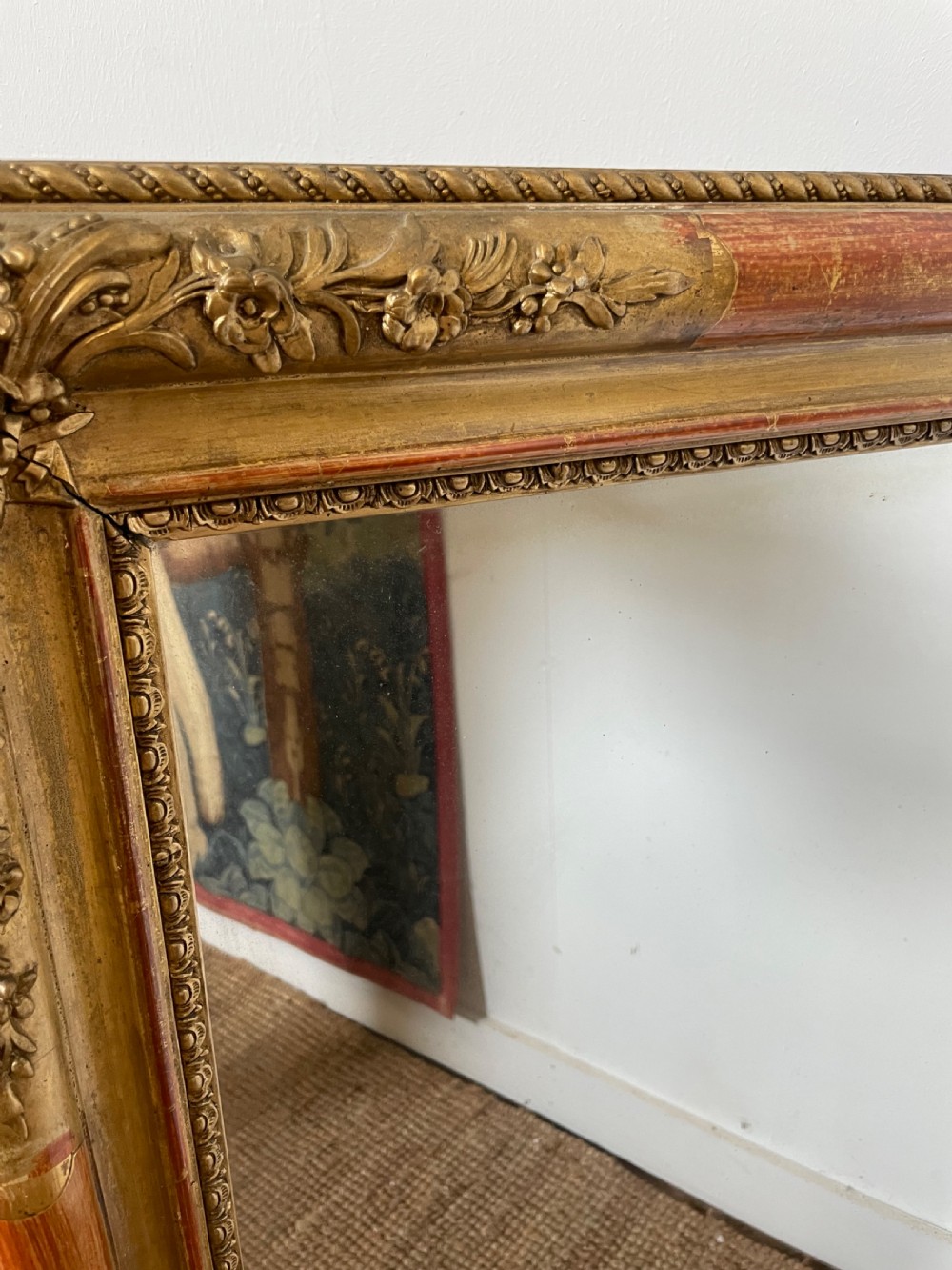 Pretty 19th century gilded mirror  View III
