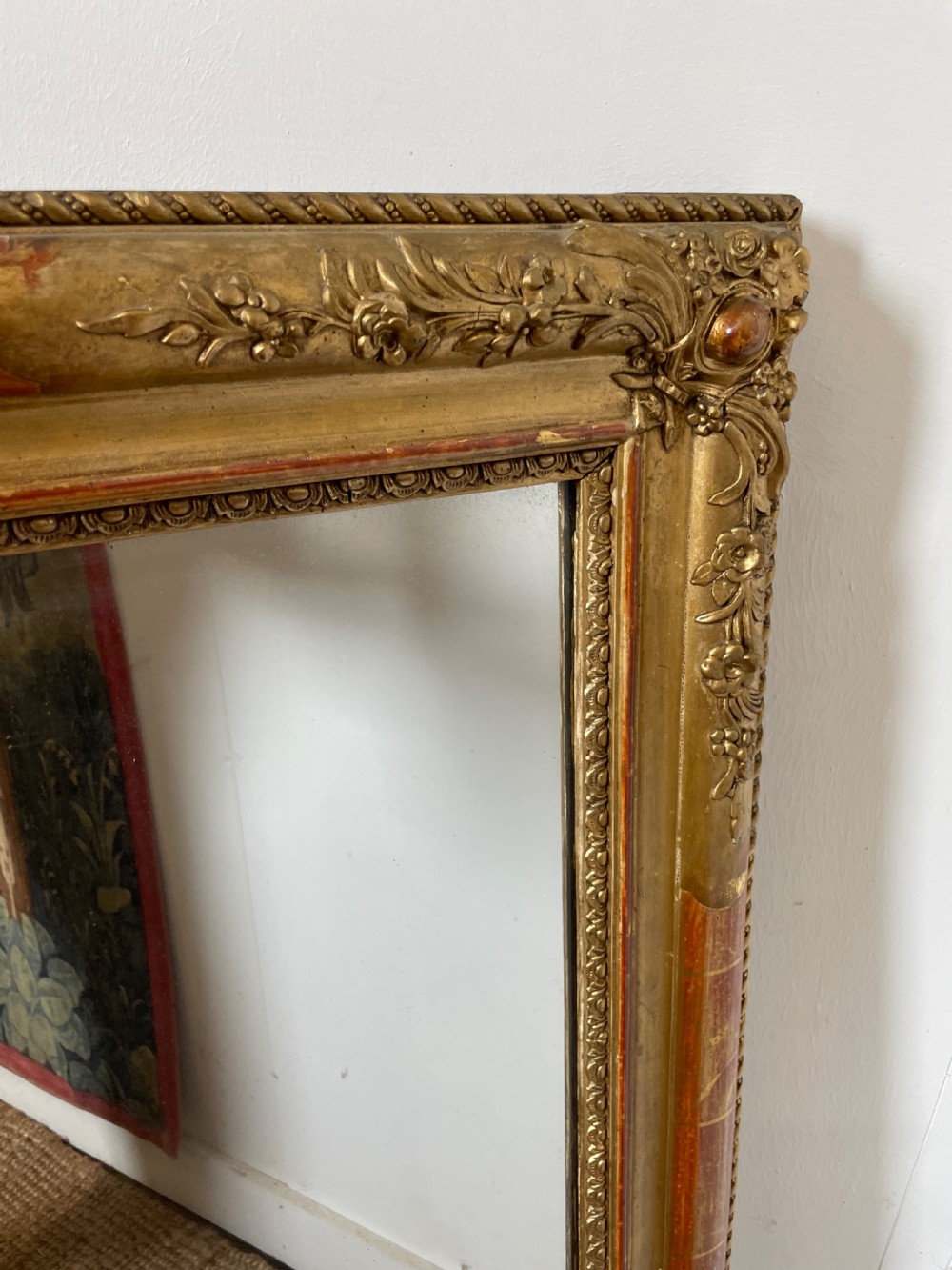 Pretty 19th century gilded mirror  View V