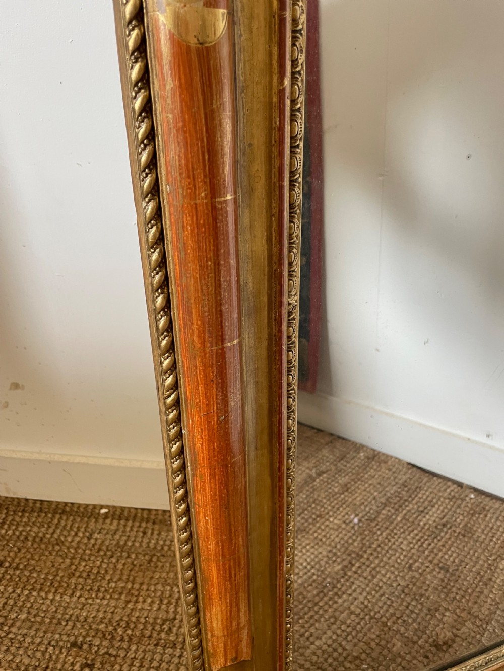 Pretty 19th century gilded mirror  View X