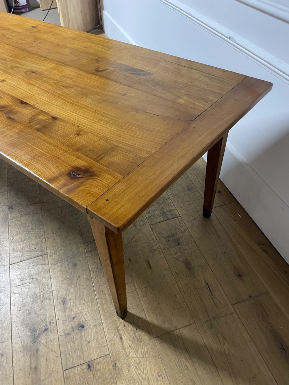 2 meter cherry wood farm house table View XII