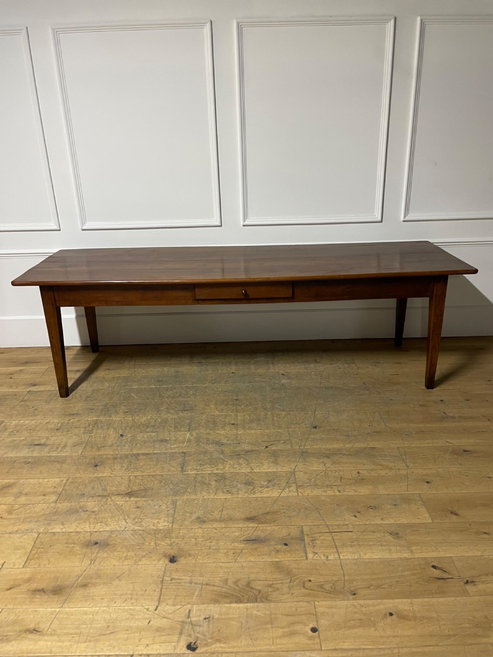 19th century cherrywood farm table 267 cms