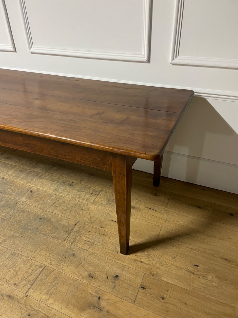 19th century cherrywood farm table 267 cms View II