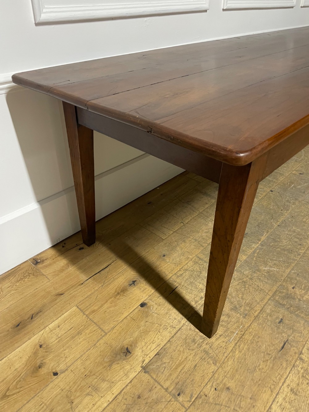 19th century cherrywood farm table 267 cms View IX