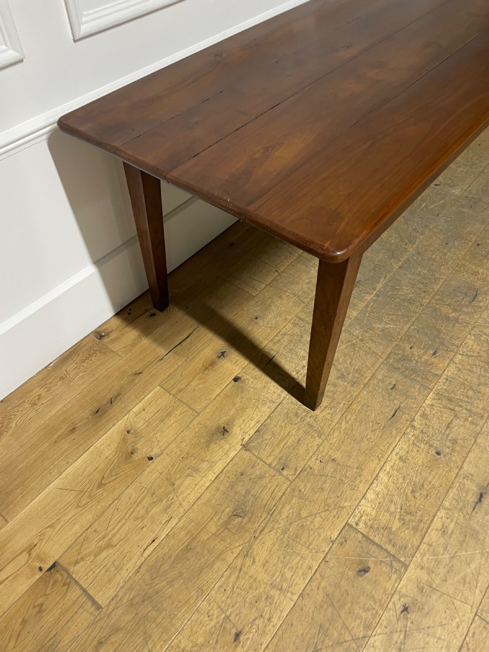 19th century cherrywood farm table 267 cms View X
