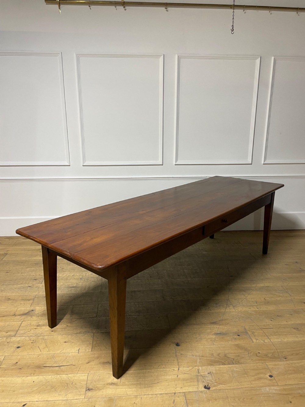 19th century cherrywood farm table 267 cms View XI