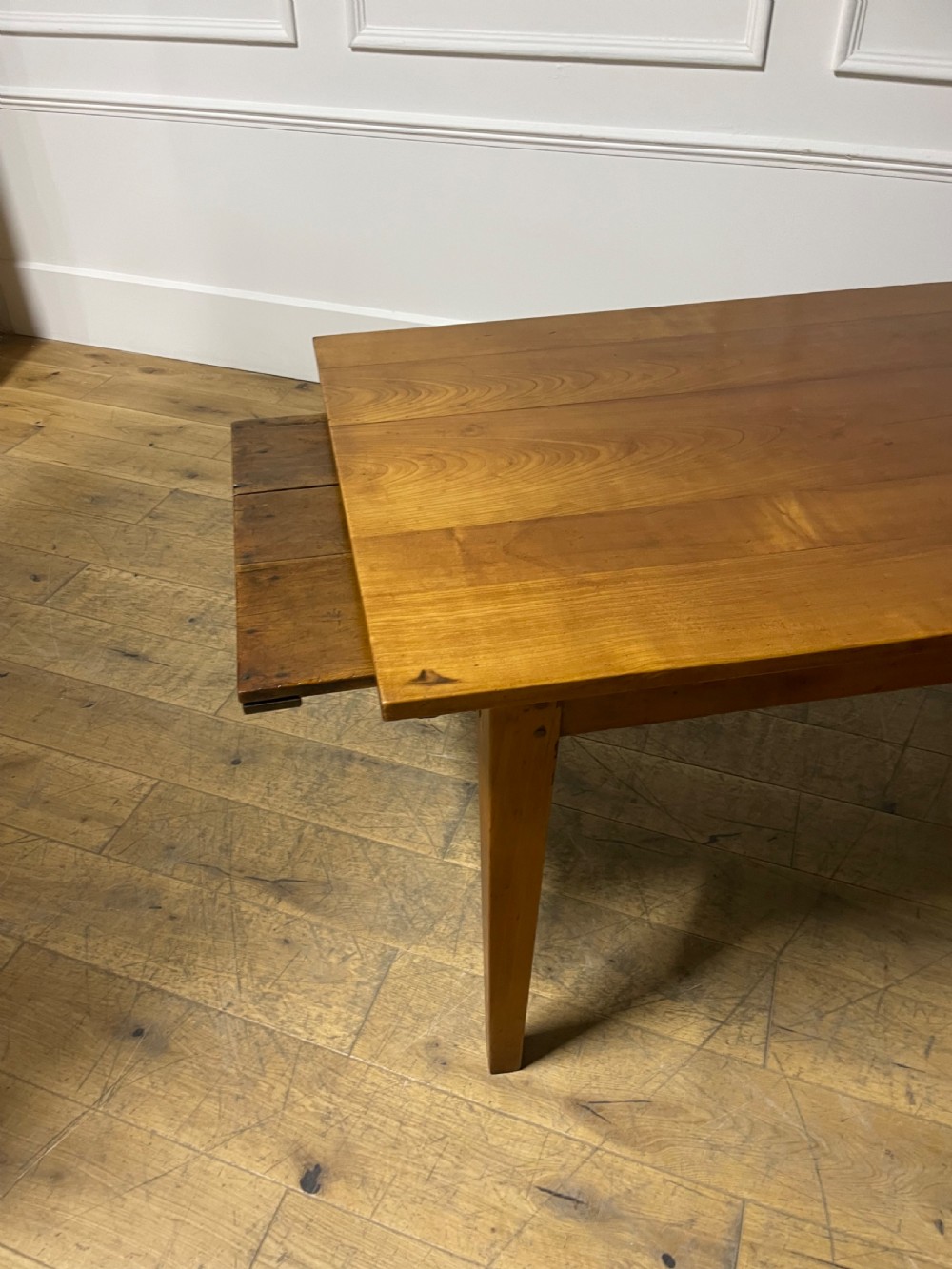 Cherry wood farm table 2m with bread slide View II